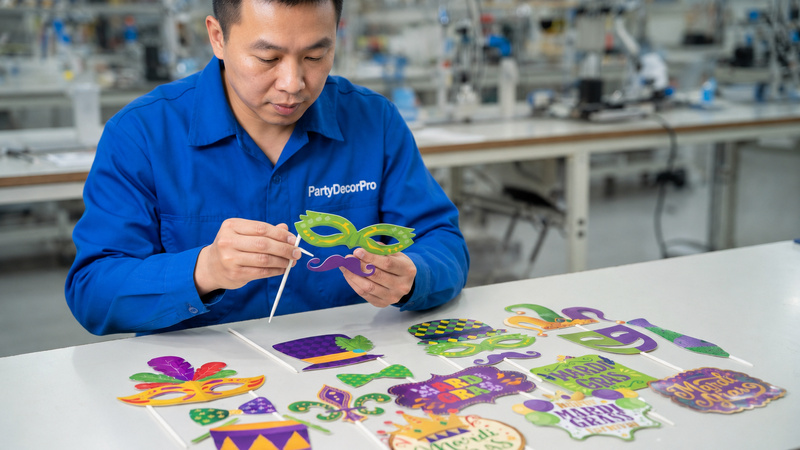 mardi gras photo booth props Manufacturing Process 