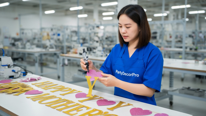 mother s day banner Manufacturing Process 