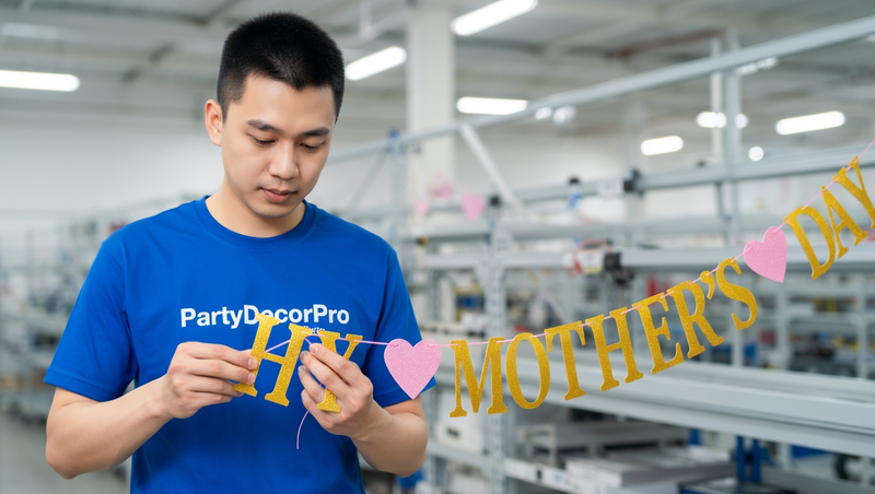 mother s day banner Manufacturing Process 