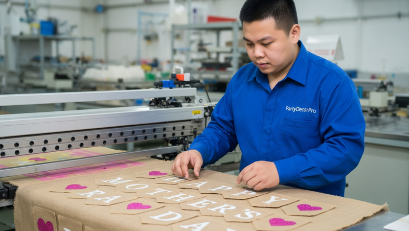 mothers day banner Manufacturing Process 