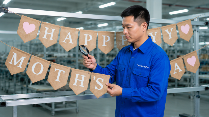mothers day banner Manufacturing Process 