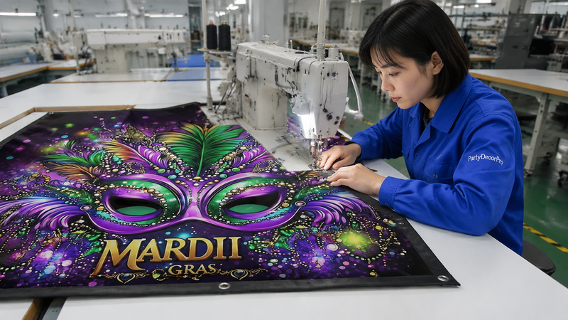 party backdrops Manufacturing Process 