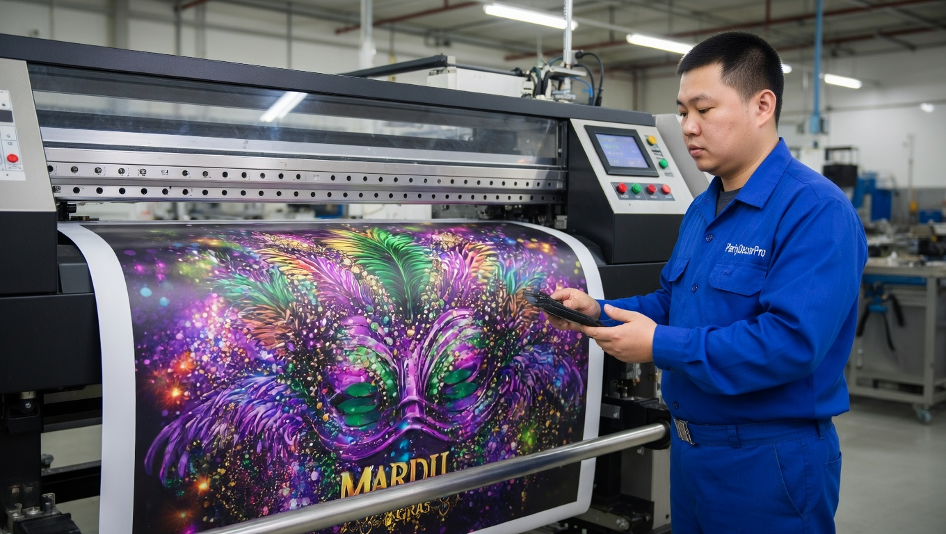 party backdrops Manufacturing Process 