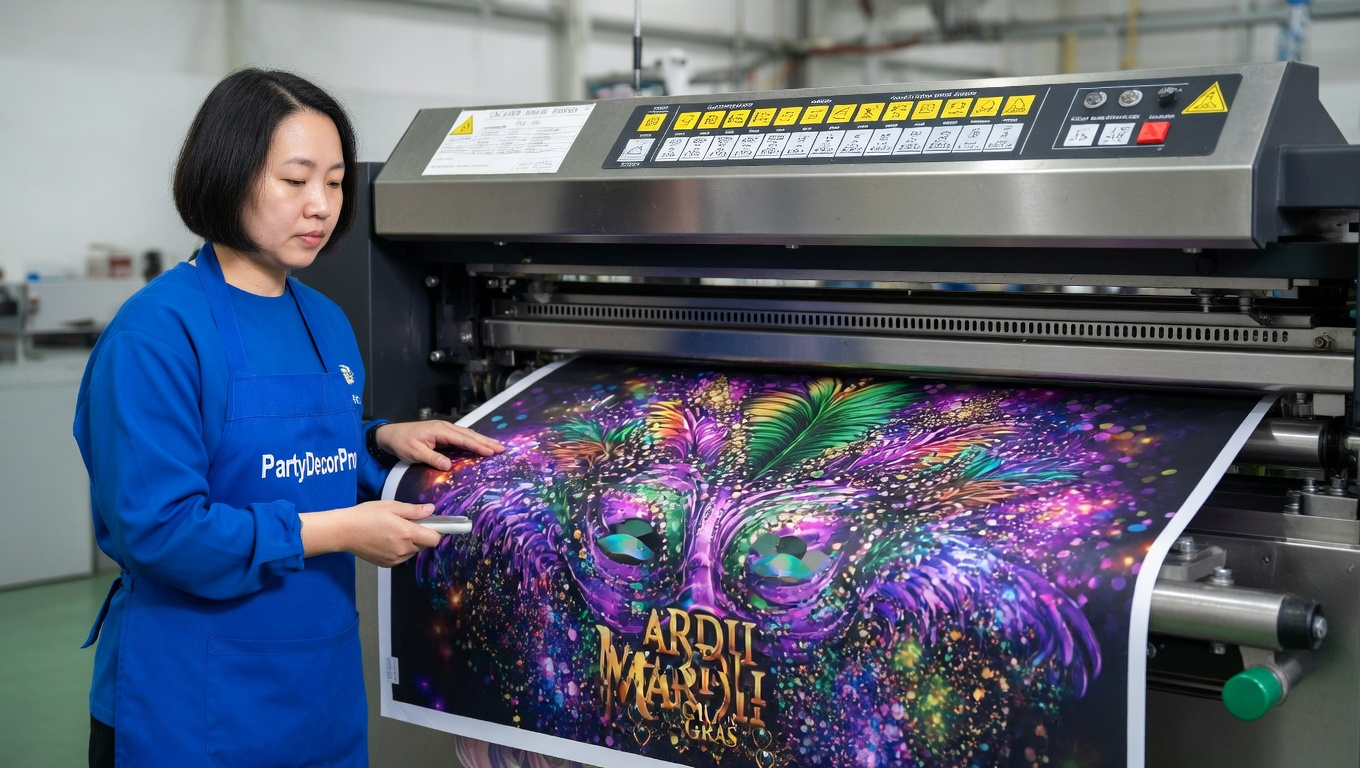 party backdrops Manufacturing Process 