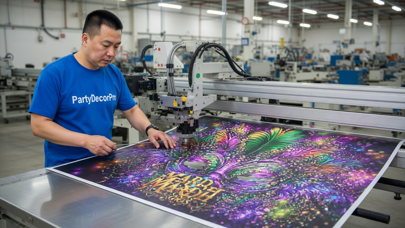 party backdrops Manufacturing Process 