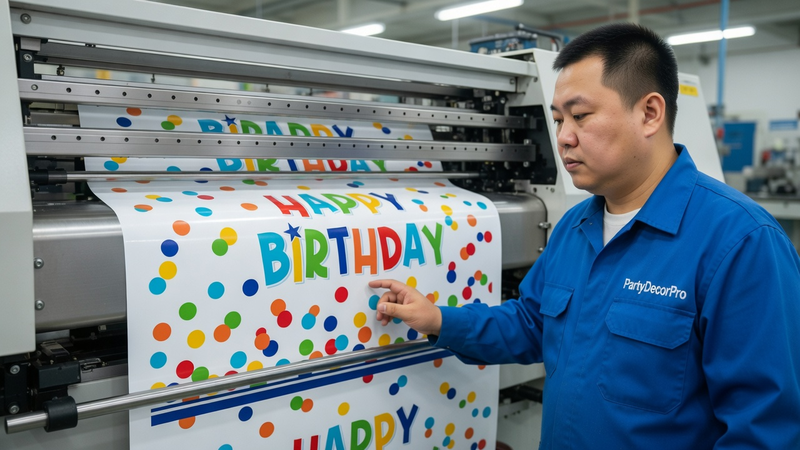 party decorations birthday Manufacturing Process 