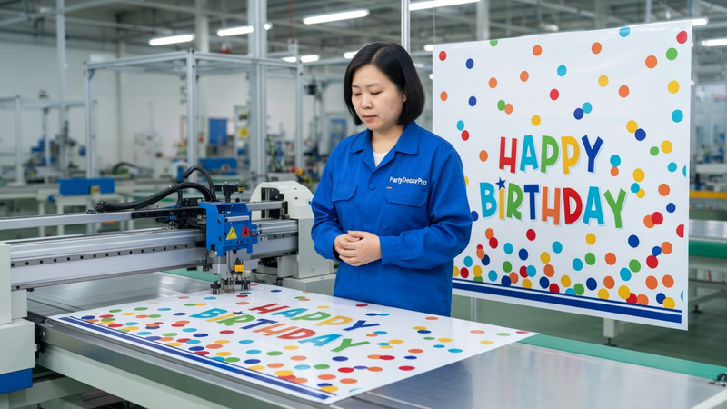 party decorations birthday Manufacturing Process 