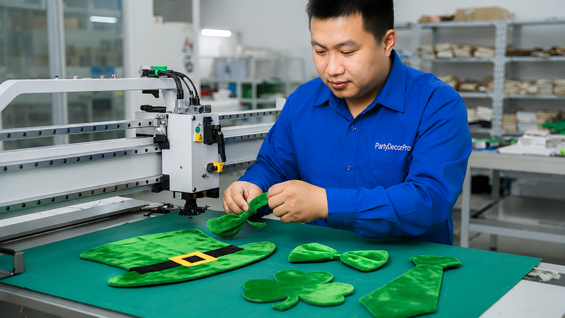 party hats green Manufacturing Process 