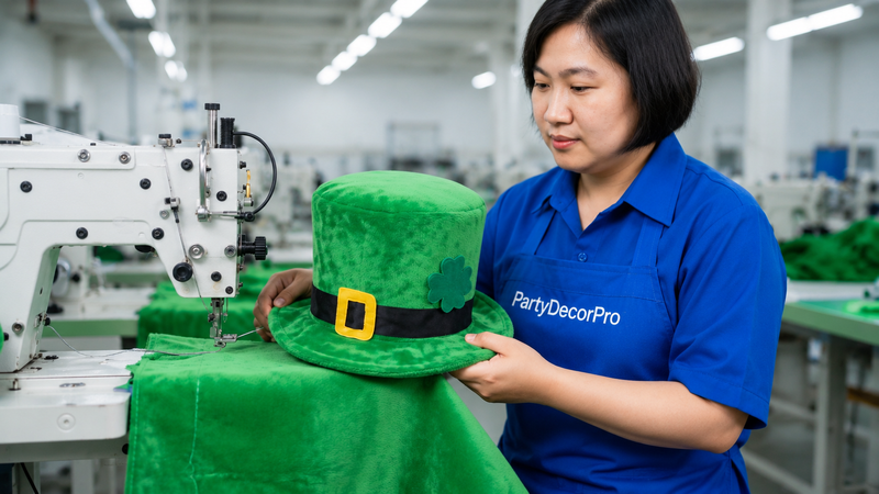party hats green Manufacturing Process 