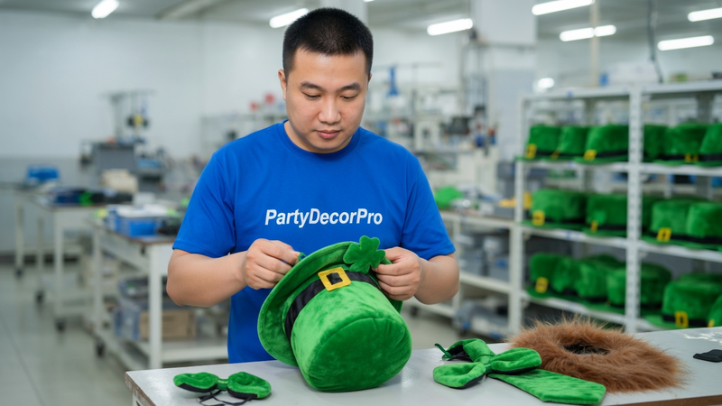 party hats green Manufacturing Process 