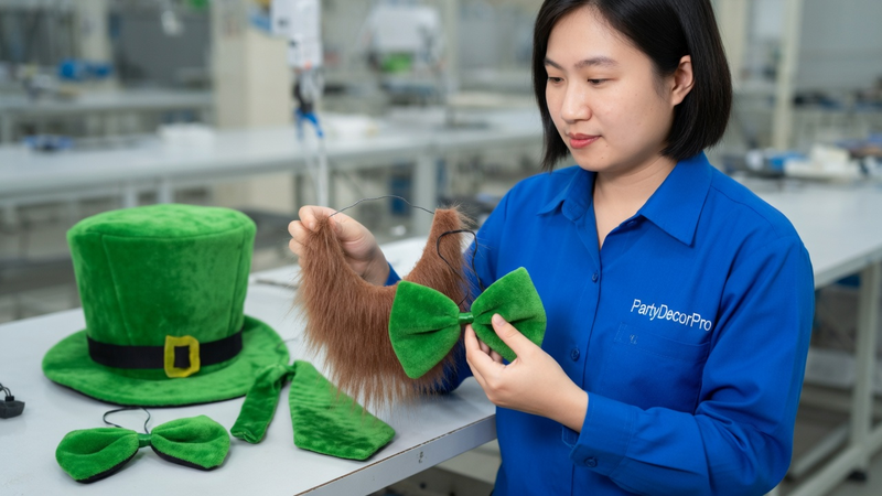 party hats green Manufacturing Process 