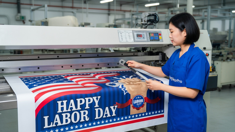 patriotic banner Manufacturing Process 
