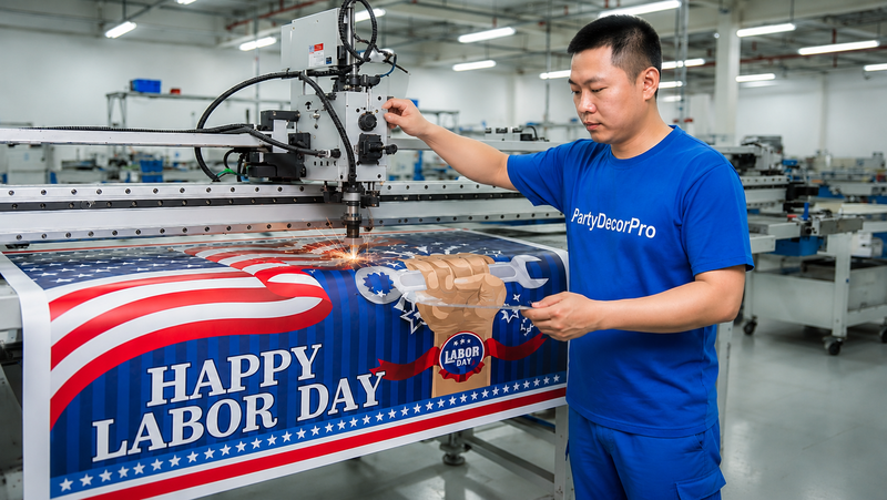 patriotic banner Manufacturing Process 