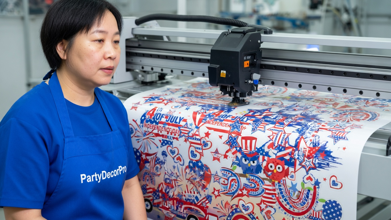 patriotic window clings Manufacturing Process 