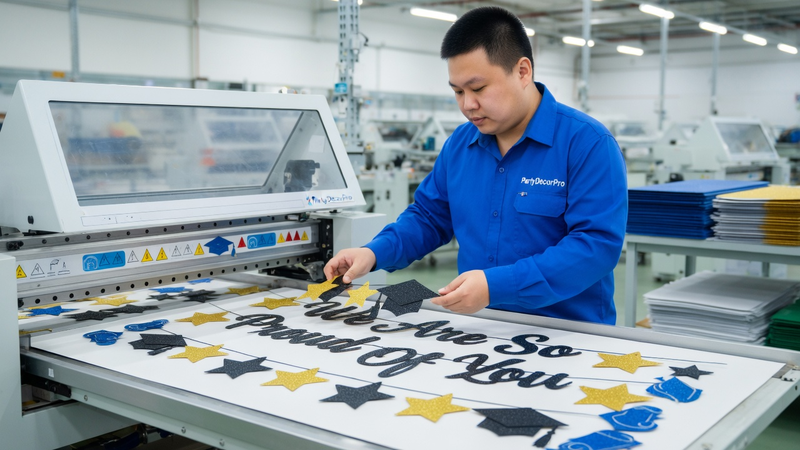 personalized graduation banner Manufacturing Process 