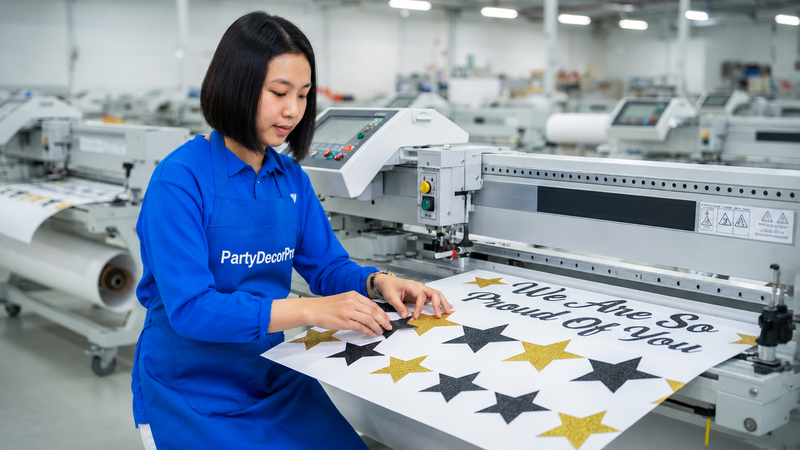 personalized graduation banner Manufacturing Process 