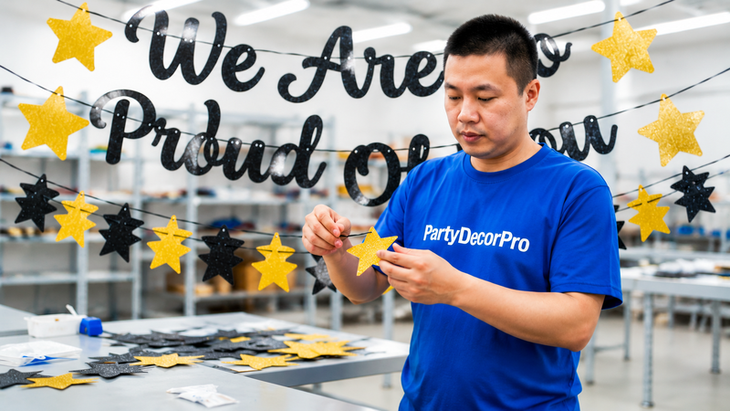 personalized graduation banner Manufacturing Process 
