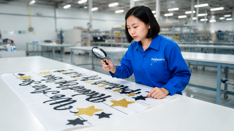 personalized graduation banner Manufacturing Process 