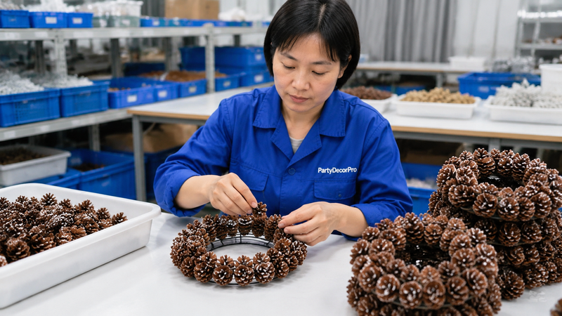 pine cone wreath
