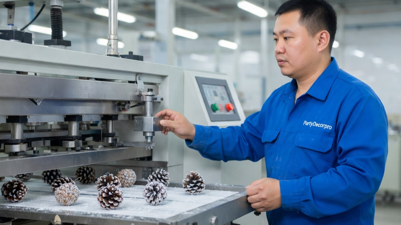 pine cone christmas decorations Manufacturing Process 