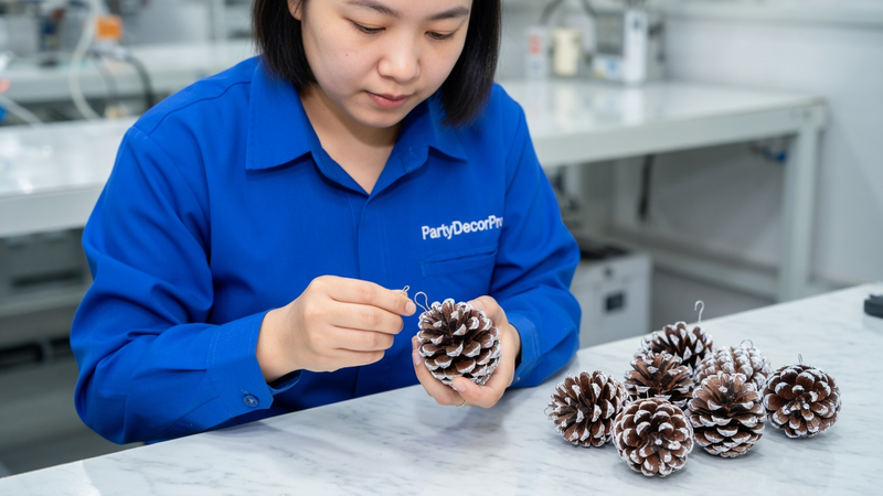 pine cone christmas decorations Manufacturing Process 