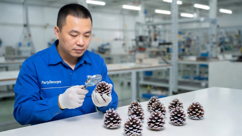 pine cone christmas decorations Manufacturing Process 