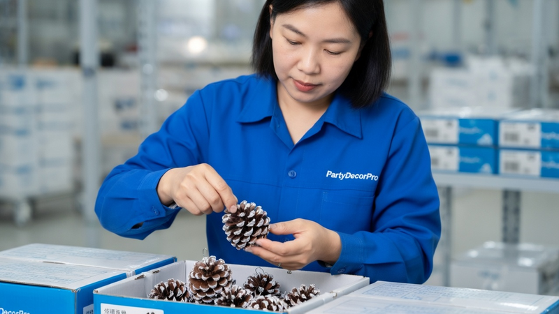 pine cone christmas decorations Manufacturing Process 