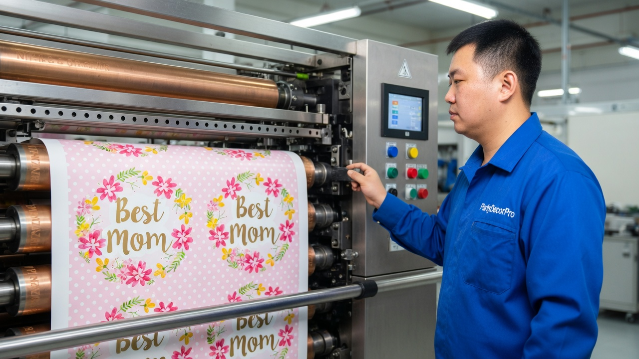 present wrapping paper Manufacturing Process