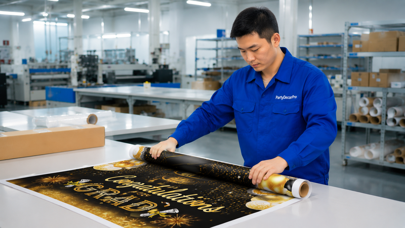 print vinyl banner Manufacturing Process 