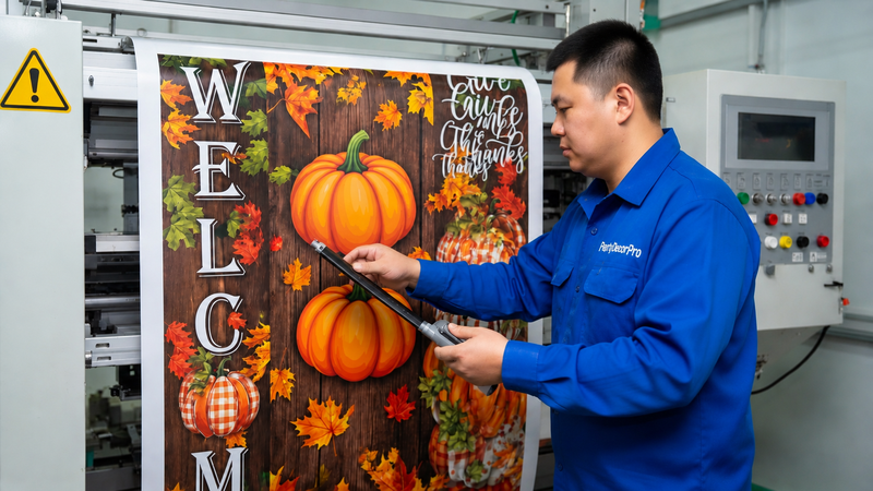 pumpkin banner Manufacturing Process 