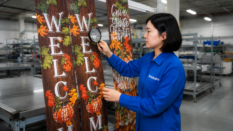 pumpkin banner Manufacturing Process 