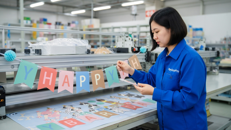 puppy birthday banner Manufacturing Process 