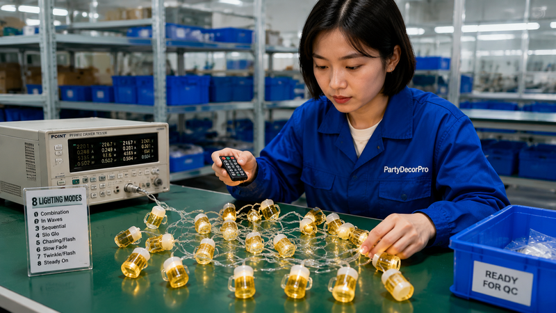 remote control holiday lights Manufacturing Process 