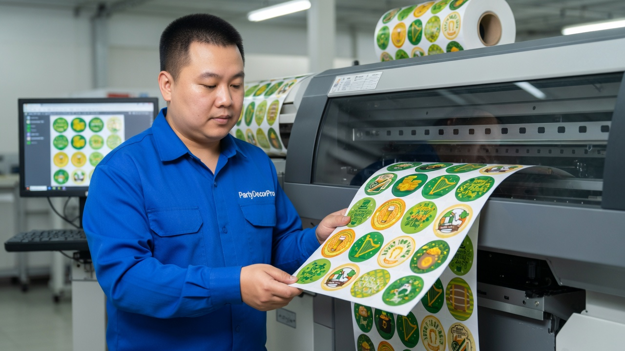 st patricks day stickers Manufacturing Process