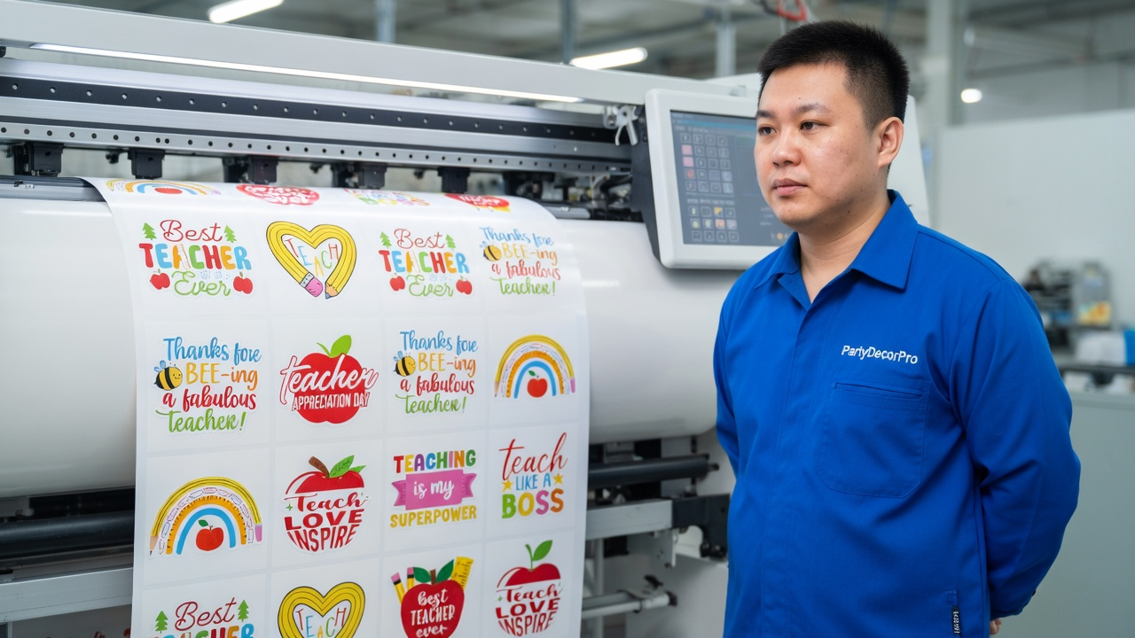 stickers for teachers Manufacturing Process 