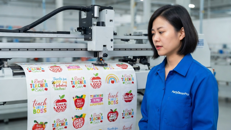 stickers for teachers Manufacturing Process 