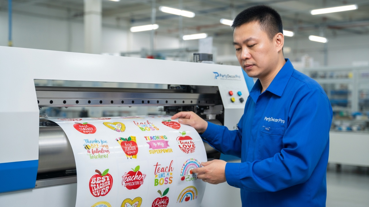 stickers for teachers Manufacturing Process 