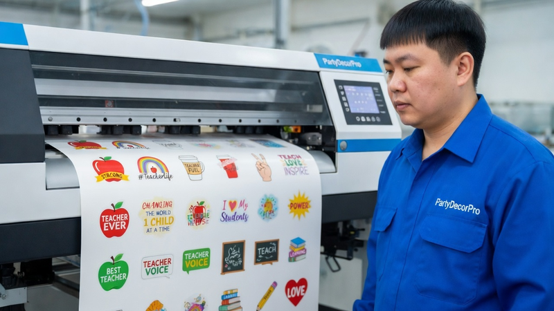 teacher stickers Manufacturing Process 