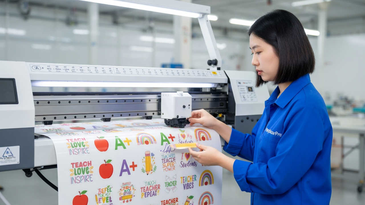teacher stickers Manufacturing Process 