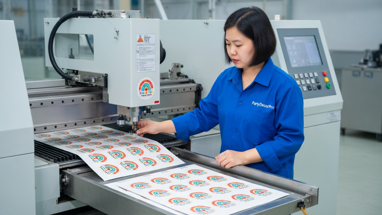 thank you stickers Manufacturing Process 