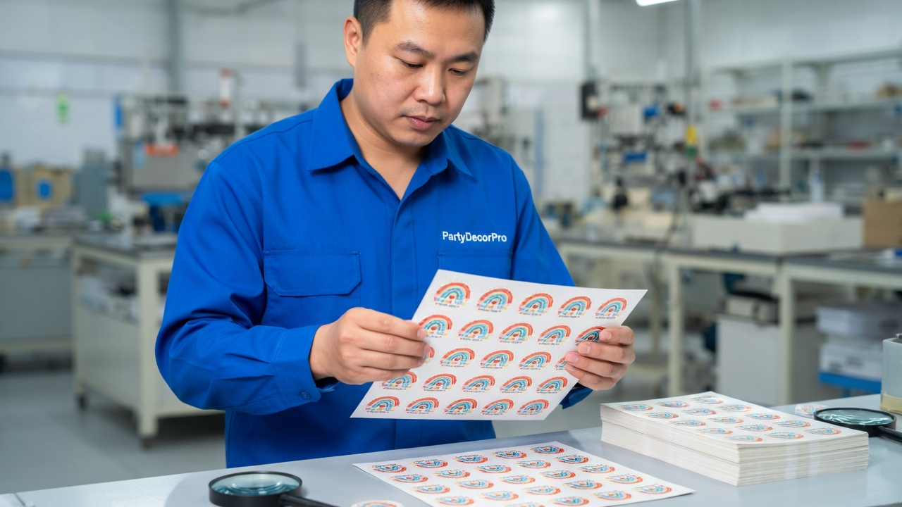 thank you stickers Manufacturing Process 
