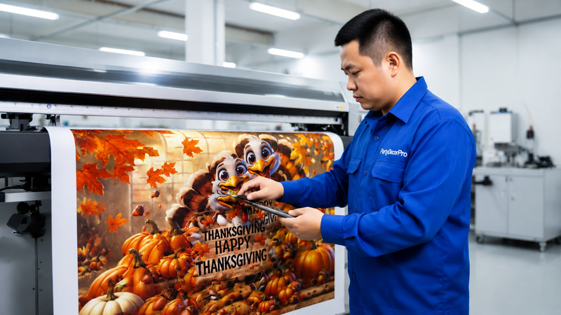 thankful banner Manufacturing Process 