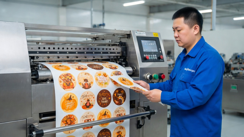 thanks giving stickers Manufacturing Process 