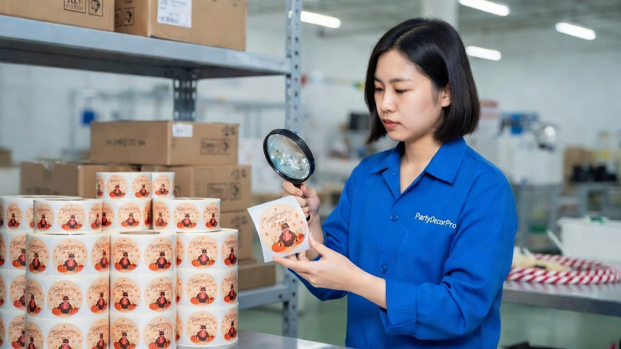thanks giving stickers Manufacturing Process 