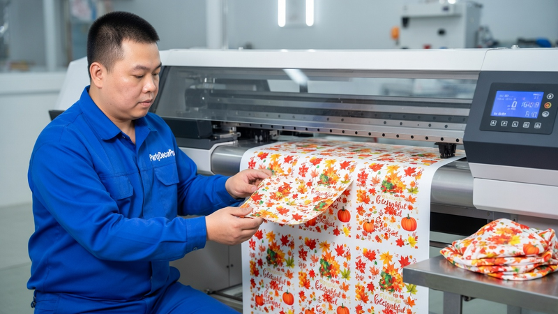 thanksgiving dog bandana Manufacturing Process 