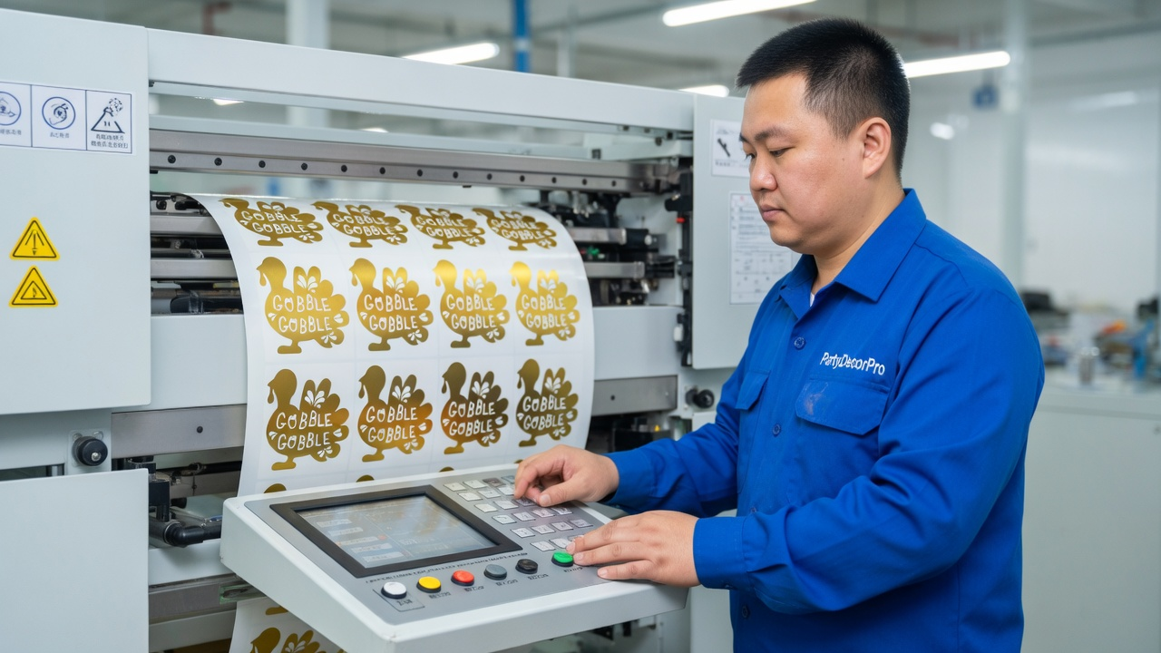 thanksgiving stickers Manufacturing Process 