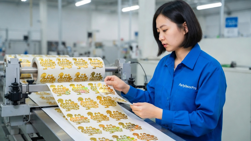 thanksgiving stickers Manufacturing Process 
