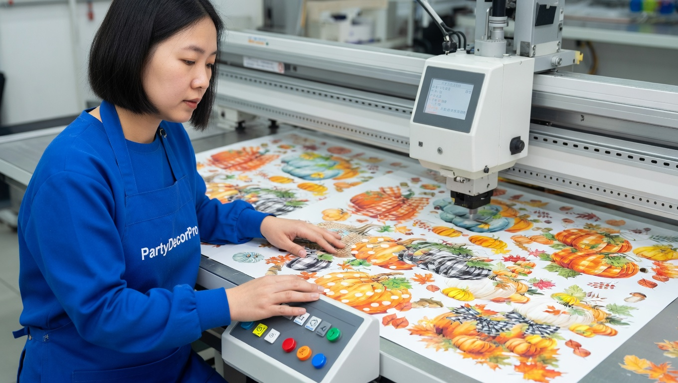 thanksgiving window clings Manufacturing Process