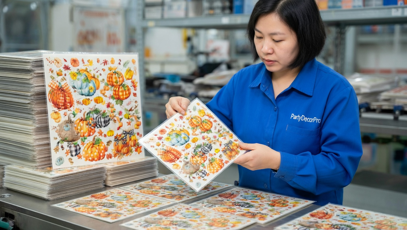 thanksgiving window clings Manufacturing Process
