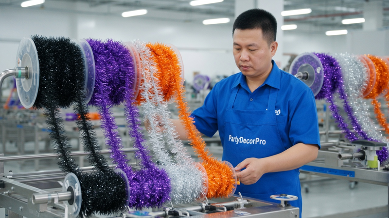 tinsel decor Manufacturing Process 